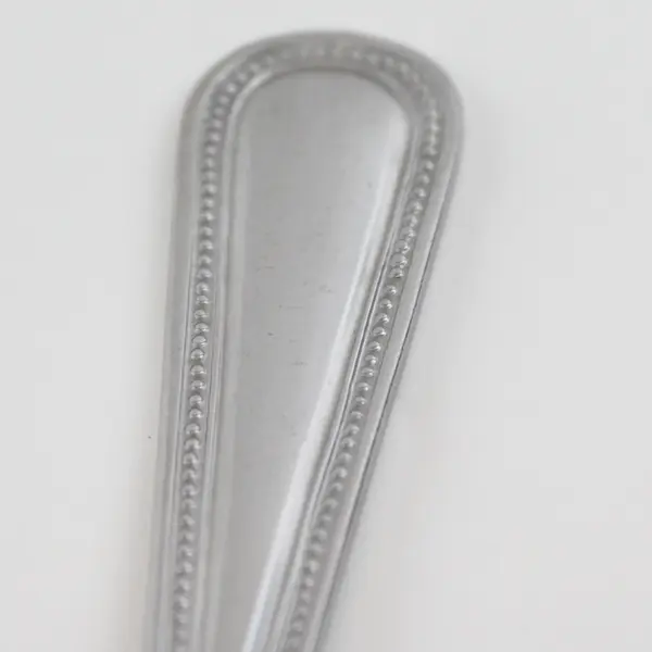 Lot Of 6 Sysco Beaded Patterned (Stainless) Flatware Teaspoons 6.5" Long