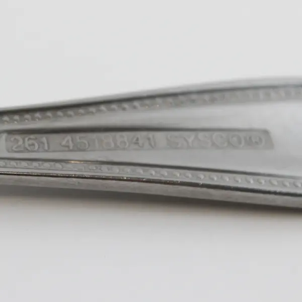 Lot Of 7 Sysco Beaded Patterned (Stainless) Flatware Teaspoons 6.5" Long