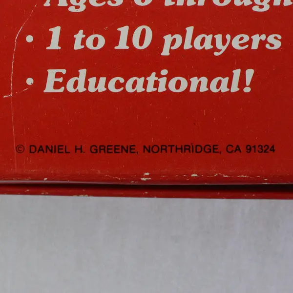 Vintage 1978 Daniel H. Greene License Plate Bingo Travel Game