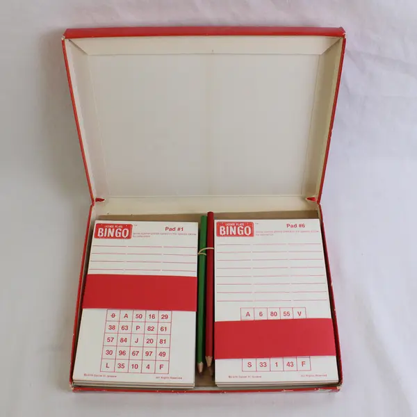 Vintage 1978 Daniel H. Greene License Plate Bingo Travel Game