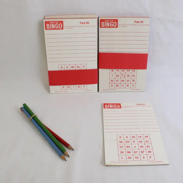 Vintage 1978 Daniel H. Greene License Plate Bingo Travel Game