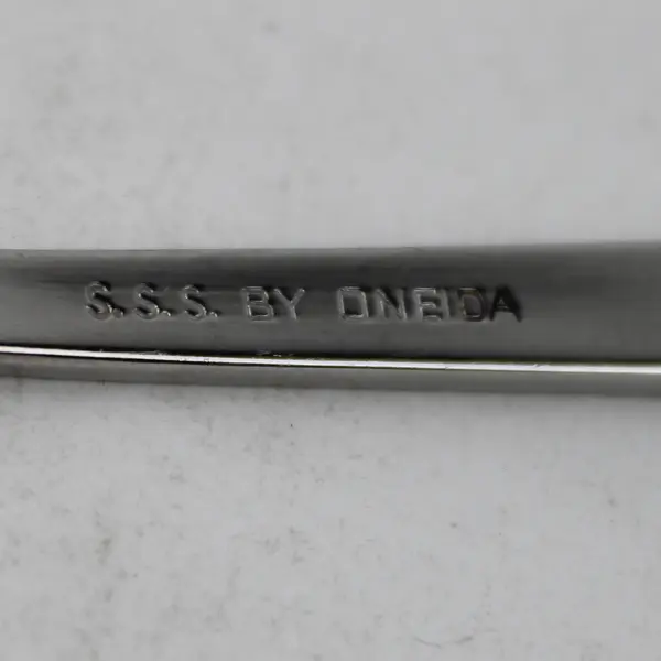 Lot of 3 S.S.S. By Oneida Silver Erika Pattern Teaspoons 6.25" Long Good