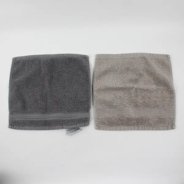 Lot of 8 Gray Hand Towels and Dishcloths