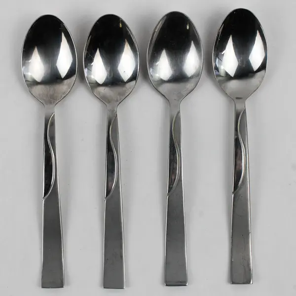 Lot Of 4 Cambridge Silver Lanai (Stainless) Flatware Teaspoons 6.75" Long