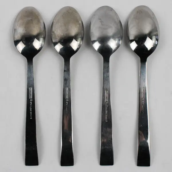 Lot Of 4 Cambridge Silver Lanai (Stainless) Flatware Teaspoons 6.75" Long