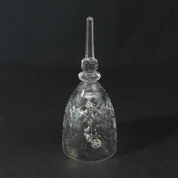 Vintage Rogaska Gallia Crystal Bell 7.25" Yugoslavia