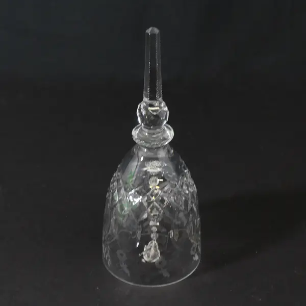 Vintage Rogaska Gallia Crystal Bell 7.25" Yugoslavia