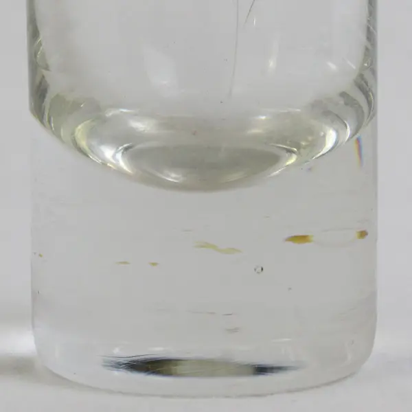 Vintage Floral Etched Glass Cylindrical Bud Vase 7" Clear