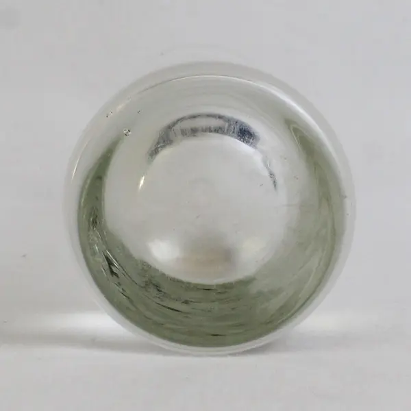 Vintage Floral Etched Glass Cylindrical Bud Vase 7" Clear