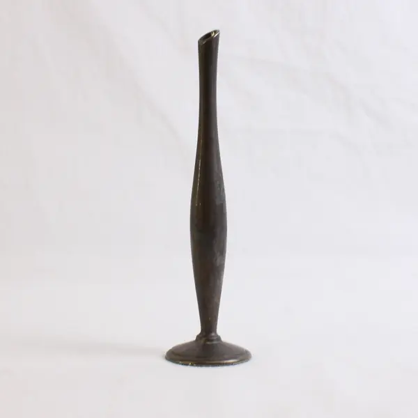 Vintage Silver Plated Single Flower Bud Vase 5-3/4"