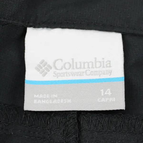 NWT Columbia Women's 14 Black Omni-Shade Silver Ridge Utility Active Fit Capris