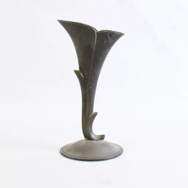 Vintage Silver Plated Tulip-Shaped Bud Vase 5"