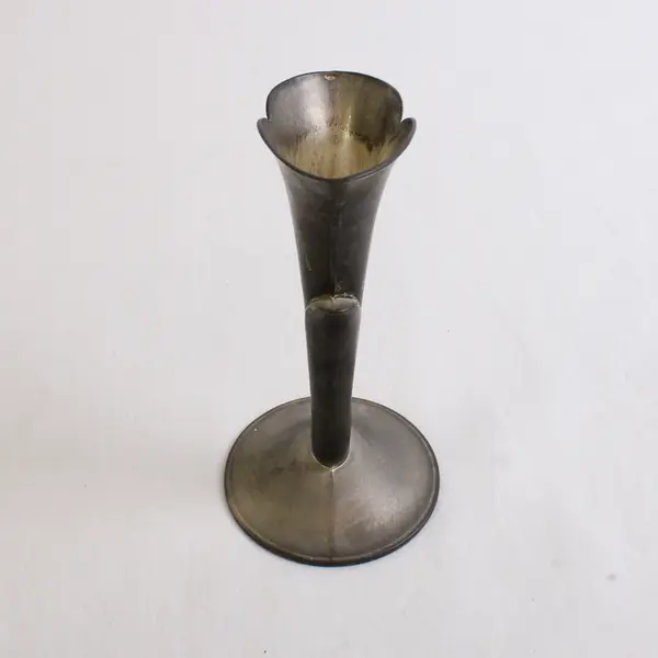Vintage Silver Plated Tulip-Shaped Bud Vase 5"