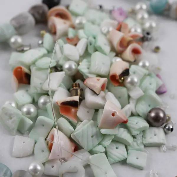 Lot of 3 Bags of Assorted Beads -Shades of Blue and Black