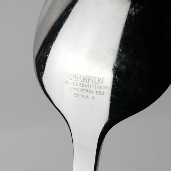 Lot Of 3 Hampton Silversmiths Bergen (Stainless) Flatware Solid Serving Spoon 8"