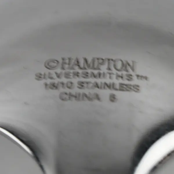Lot Of 2 Hampton Silversmiths Bergen (Stainless) Flatware Serving Set