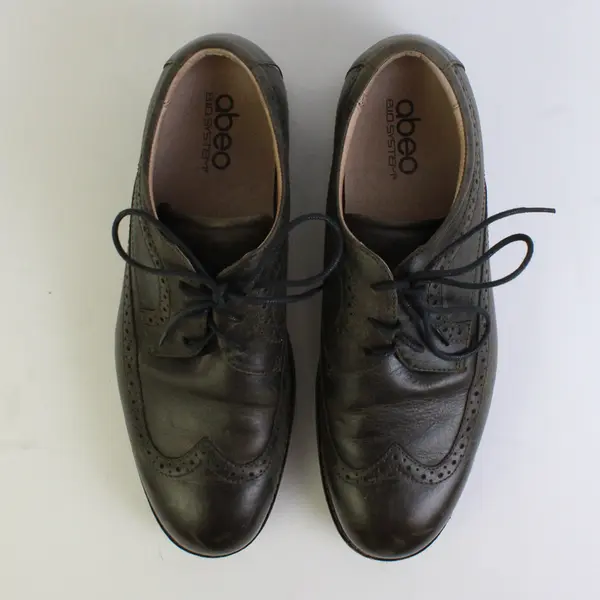 ABEO Bio System Men's 9.5N Niles Leather Wingtip Oxfords Shoes
