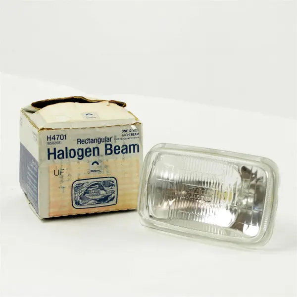 Delco H4701 Halogen High Beam Headlight Rectangular 12V
