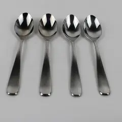 Lot of 4 Cambridge Silver CBS54 Pattern 18/10 SS Teaspoons 6.75" Rare HTF Good