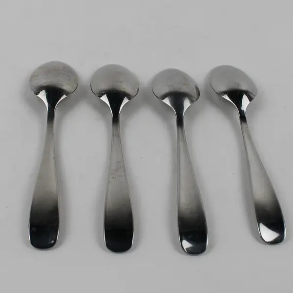 Lot of 4 Cambridge Silver CBS54 Pattern 18/10 SS Teaspoons 6.75" Rare HTF Good