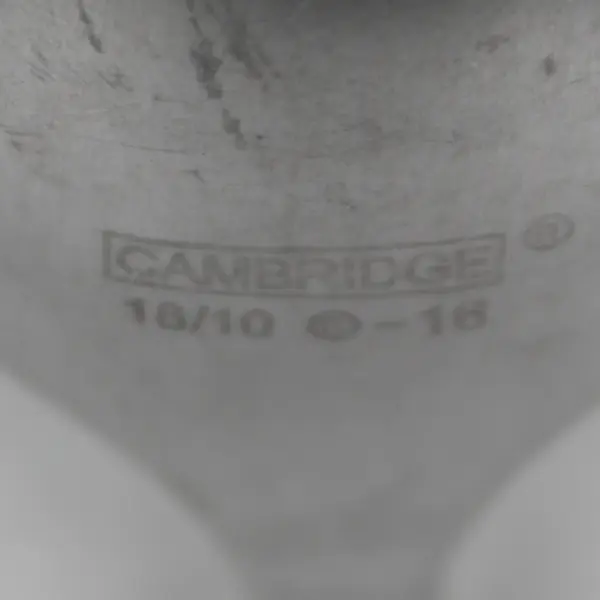 Lot of 6 Cambridge Silver CBS54 Pattern 18/10 SS Teaspoons 6.75" Rare HTF Good