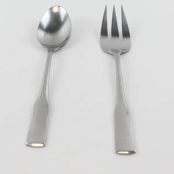 Lot Of 2 Oneida Silver Persuasion (Stainless) Flatware Serving Set (Spoon/Fork)