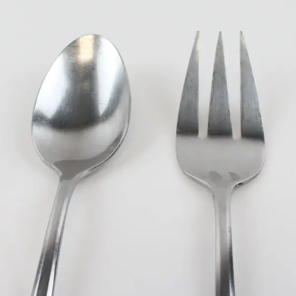 Lot Of 2 Oneida Silver Persuasion (Stainless) Flatware Serving Set (Spoon/Fork)