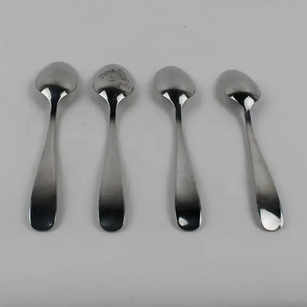 Lot of 4 Cambridge Silver CBS54 Pattern 18/10 SS Soup Spoons 8" Rare HTF Good
