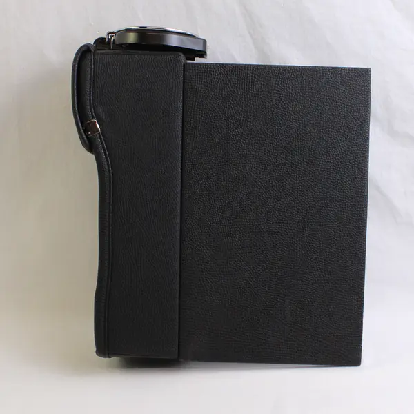 Car Seat Gap Filler Cup Holder Accessory Black Faux Leather