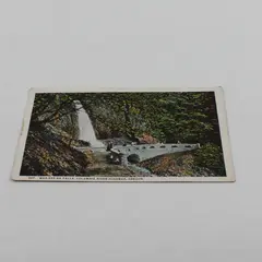 Vintage Wah-Kee-Na Falls Columbia River Highway Oregon Color Postcard