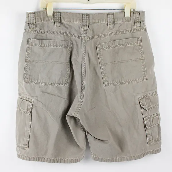 Vtg Authentic Issue Wrangler Men's 36 Khaki Cargo Classic Cotton Shorts