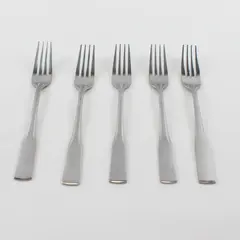Lot Of 5 Oneida Silver Persuasion (Stainless) Flatware Salad Forks 7.25" Long