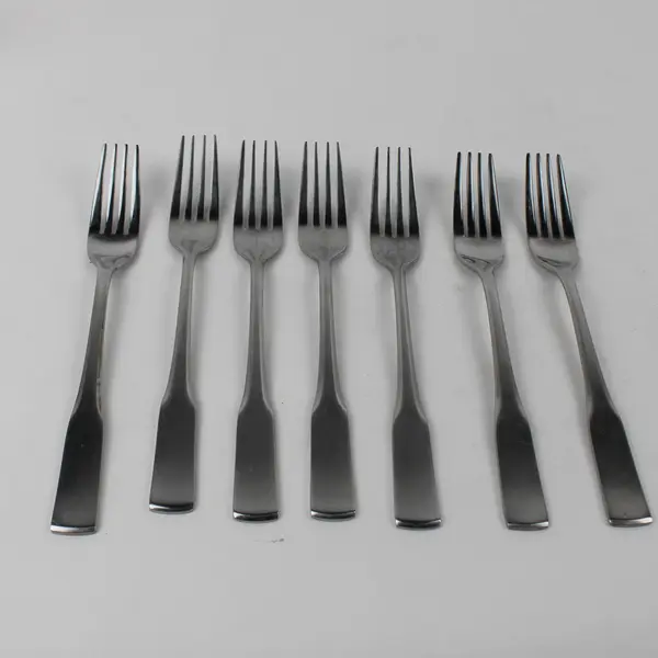 Lot Of 7 Oneida Silver Persuasion (Stainless) Flatware Salad Forks 7.25" Long