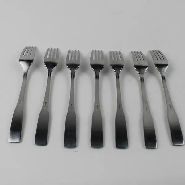Lot Of 7 Oneida Silver Persuasion (Stainless) Flatware Salad Forks 7.25" Long