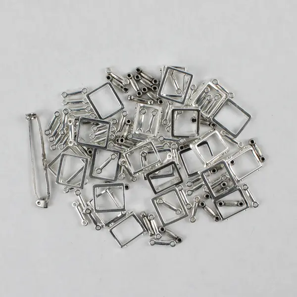 Bag of Fire Mountain Gems Spacers and Eye Bars for Jewelry Making New