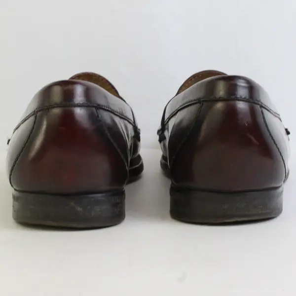 Vintage Cole Haan City Men's 9 1/2 C594 Burgundy Leather Tassel Loafer Shoes