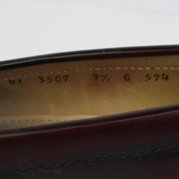 Vintage Cole Haan City Men's 9 1/2 C594 Burgundy Leather Tassel Loafer Shoes