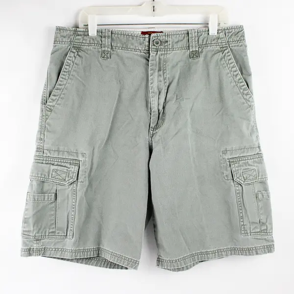 Vtg Moose Creek Men's 36 Green 100% Cotton Cargo Shorts