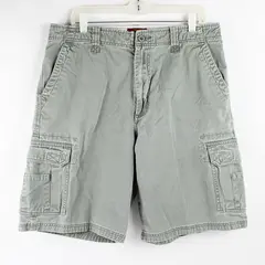 Vtg Moose Creek Men's 36 Green 100% Cotton Cargo Shorts