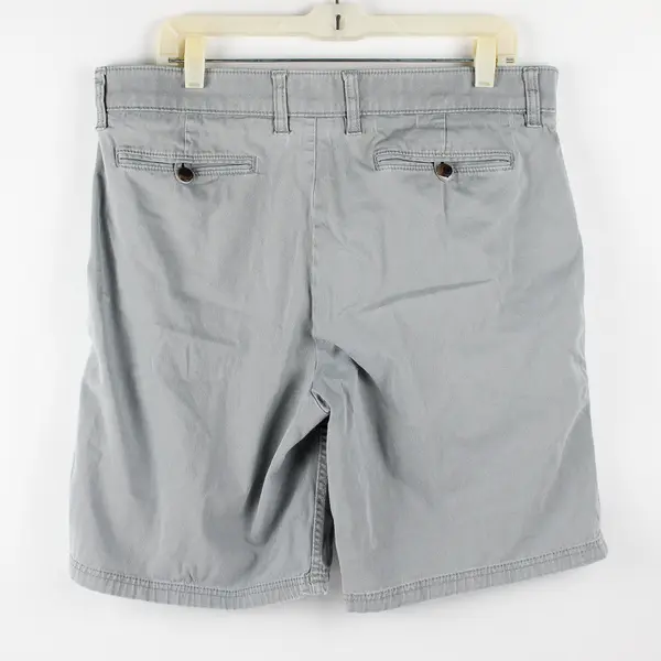 St. John's Bay Men's 34 Gray Super Stretch Comfort Chino Shorts