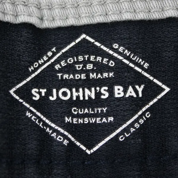 St. John's Bay Men's 34 Gray Super Stretch Comfort Chino Shorts