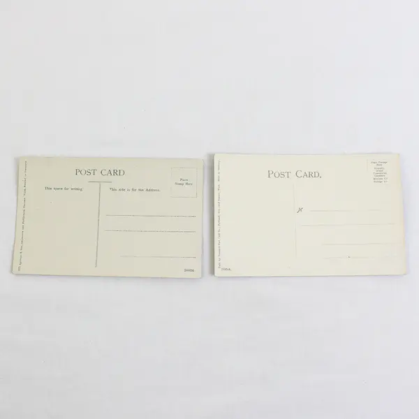 Lot Of 2 Willamette Street Scene Eugene Oregon Litho Postcards Streetcars