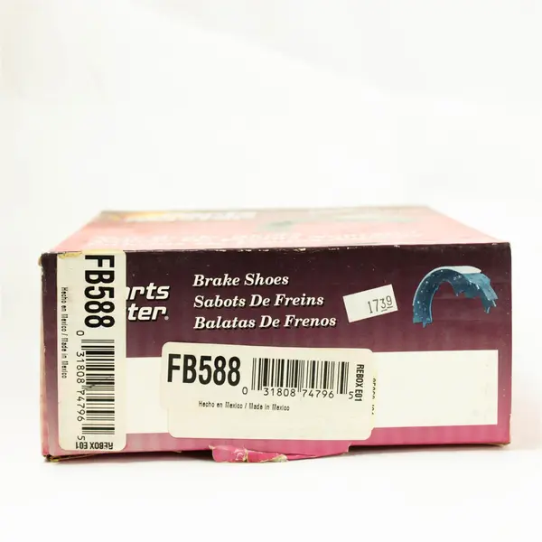 Parts Master FB588 Premium Non-Asbestos Brake Shoes New Open Box