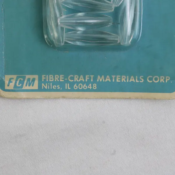 Pack of Fibre-Craft Spaghetti Beads #8994, 12 pieces, New 