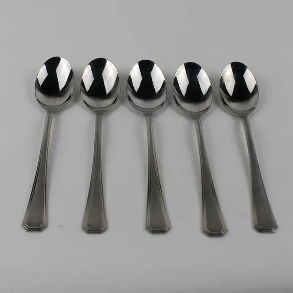 Lot Of 5 Cambridge Silver Dorsett (Stainless) Flatware Soup Spoons 9.25" Long