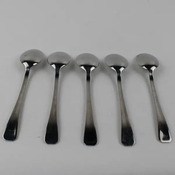 Lot Of 5 Cambridge Silver Dorsett (Stainless) Flatware Soup Spoons 9.25" Long