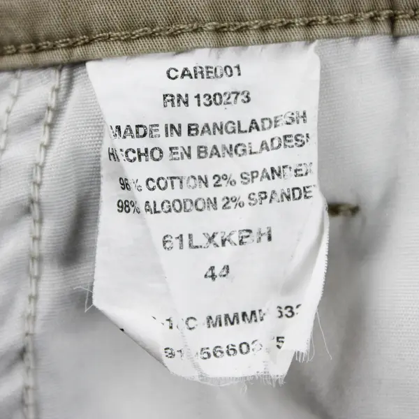 Wrangler Flat Front Khaki Bermuda Shorts Men's Size 44