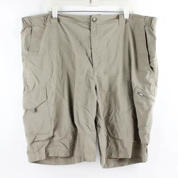 Columbia Omni-Shade Sun Protection Beige Cargo Shorts Men's Size 44W 12L