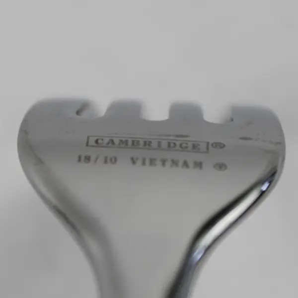 6 Cambridge Silver 18/10 SS Unknown Swirl Pattern Forks 8.25" HTF Rare Good