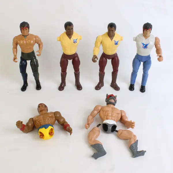 Lot of 6 Vintage Anabasis 1980's Partial/Pieced Together Action Figures